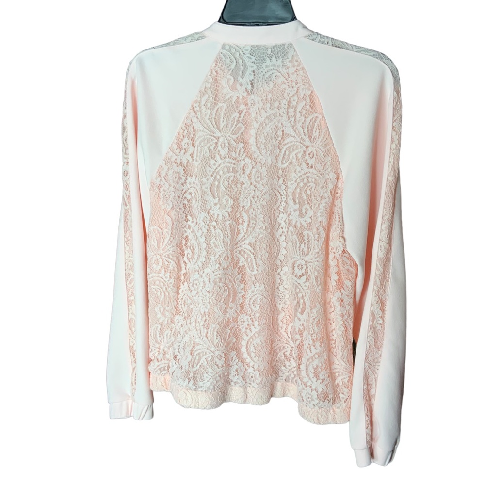 Apt 9 Pink Lace Jacket Sz L - Picture 2 of 4